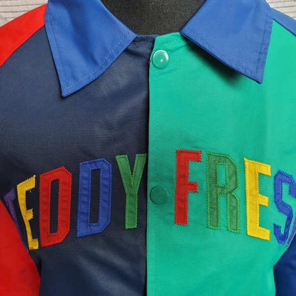 BNWT Teddy Fresh Primary Colorblock Coach's Jacket, Size S - Picture 7 of 9
